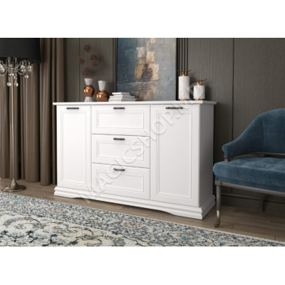 Comodă Sardinia 2D3W (Nymfea Alba/Alb Supermat)